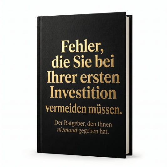 Fehler, die Sie bei Ihrer ersten Investition vermeiden müssen